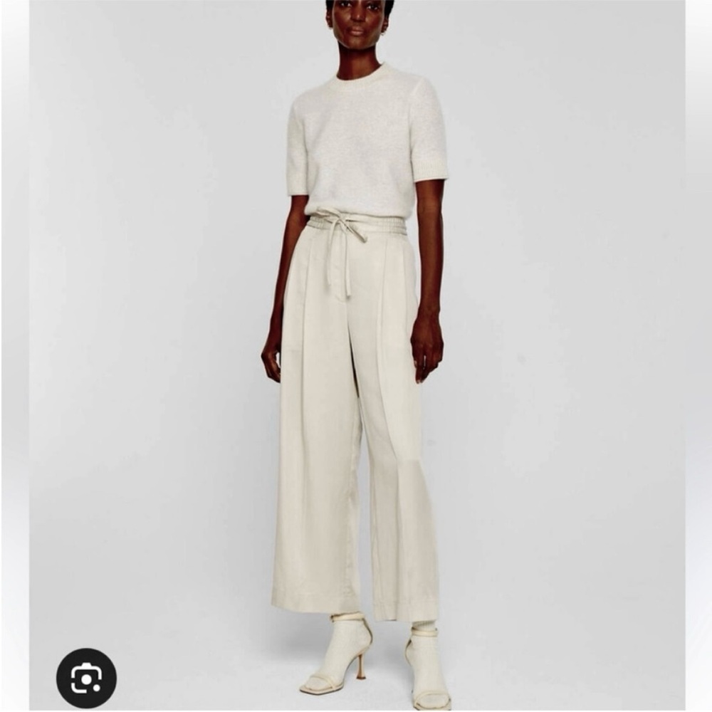 Club Monaco Beige Pants Signature Elasticated Trouser (Size Small)